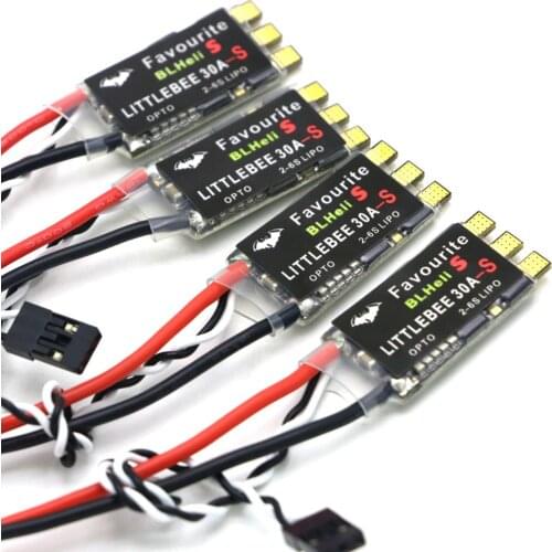 1/ 2/ 4 pcs FVT LITTLEBEE Little bee BLHeli-s SPRING 20A / 30A ESC 2-6 S Supports Mulitshot Opto Oneshot42 OneShot125 Multic