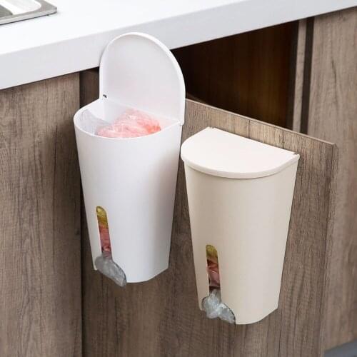 1PC 3 color garbage bag storage box kitchen bedroom bathroom storage rack organize bag home creative plastic bag dispenser