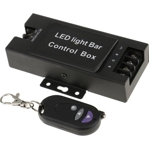 12V -24V LED Light Bar Strobe Flash Controller Box + Wireless