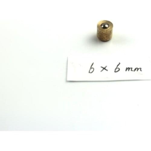 6x6mm 20PCS Press fit ball oiler Brass Push Button oiler for Gas Engine Motor Oil Grease oil cup