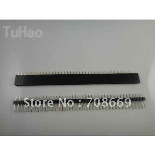 200pcs 1x40 Pin 2.54mm Single Row Female & Male Pin Header connector