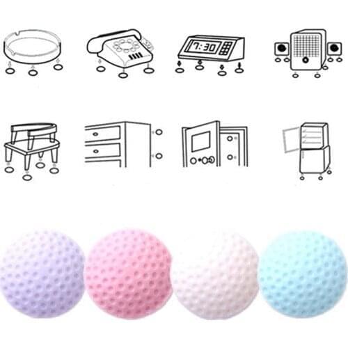 4@# 1Pcs Anticollision Silicone Self Adhesive Wall Protectors Door Handle Bumpers Buffer Guard Stoppers Silencer Crash Doorknob