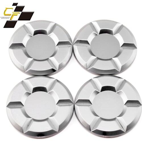 4pcs 54mm Universal Wheel Cover Logo Styling Hubcaps Zinc Alloy Chrome Silver Premium Car Accessories