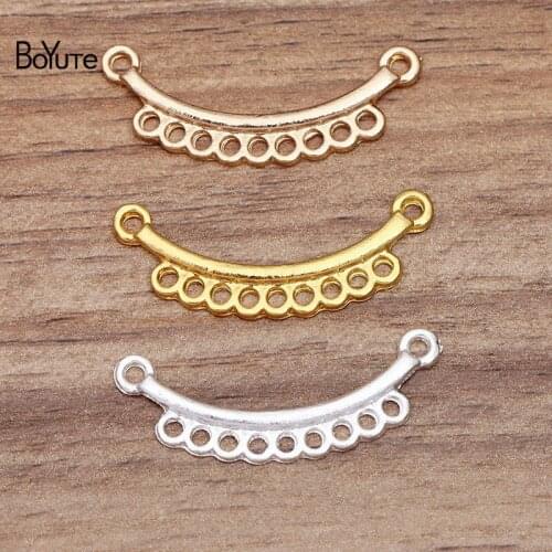 BoYuTe (50 Pieces/Lot) Metal Alloy 6*36MM Connector Charms Pendant Diy Hand Made Jewelry Accessories Wholesale