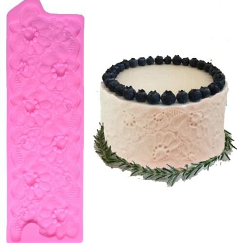 Large Flower Silicone Mold Lace Mat Fondant Mould Cake Decorating Tool Chocolate Gumpastes Mold Sugarcraft Kitchen Accessories