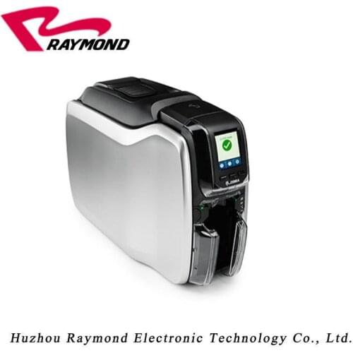 New product Zebra ZC300 Dual-sided PVC ID Card Printer,with one YMKCO color ribbon