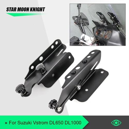 Windscreen screen Adjusters CNC Windshield Bracket Support Holder kits For Suzuki Vstrom DL1000 V-strom DL650 DL 650 1000