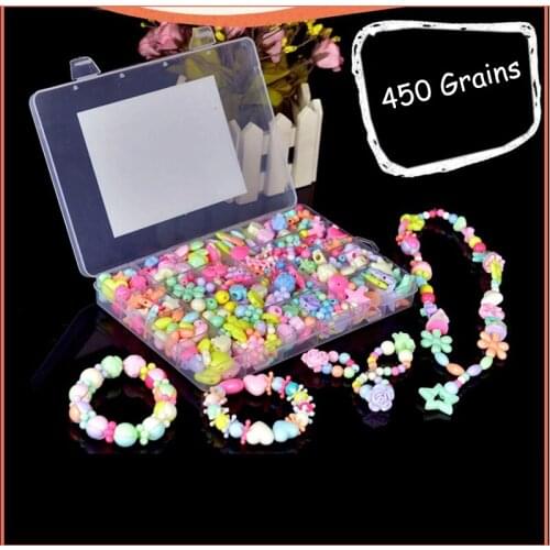 24Plaid Beaded Toy Storage Box Wear Beads Girl Necklace Bracelet Gift DIY Handmade Jewelry Preparation Toys Children As Kid Gift