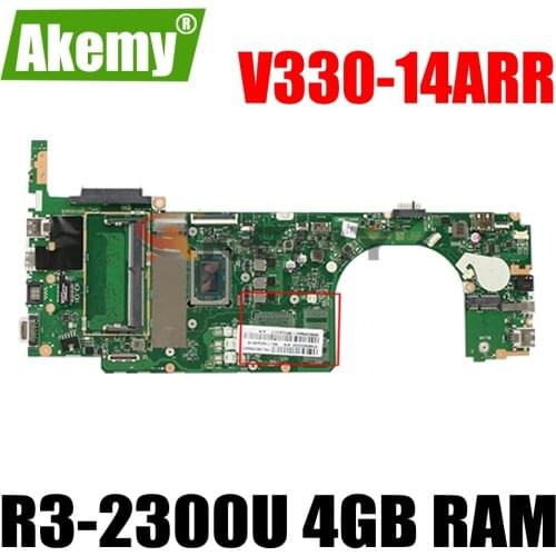 NEW MB LA-F485P Mainboard For Lenovo V330-14ARR V330-15ARR Laptop Motherboard 5B20R54431 with Ryzen R3-2300U CPU + 4GB RAM