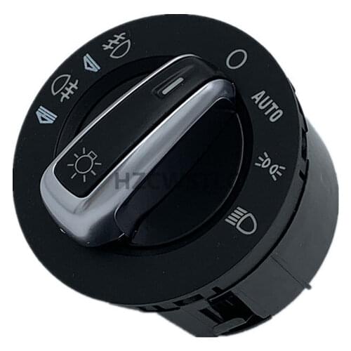 New Chrome Headlight Switch Control Fog Light Switch For Audi A6 S6 C6 RS6 Allroad For Q7 4FD941531A 4F1941531E