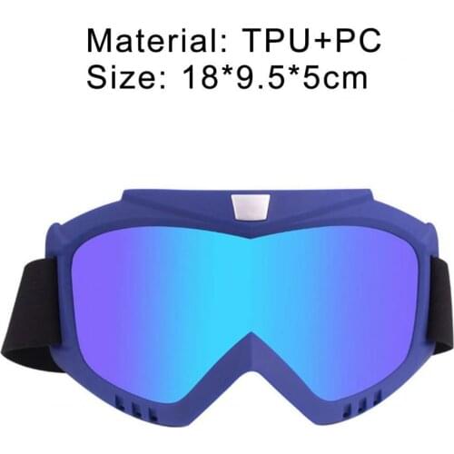 Dazzling Color Accessories PC TPU Cycling Glasses Anti-scratch Dust-proof TPU Motorcycle Off-road Goggles for Mountaineering