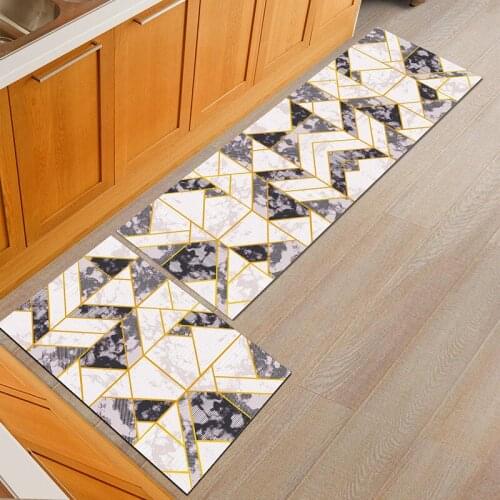 Drop shipping Kitchen Mat Bath Carpet Entrance Doormat Anti-slip Tapete Absorbent Rugs for Bedroom Prayer Pad