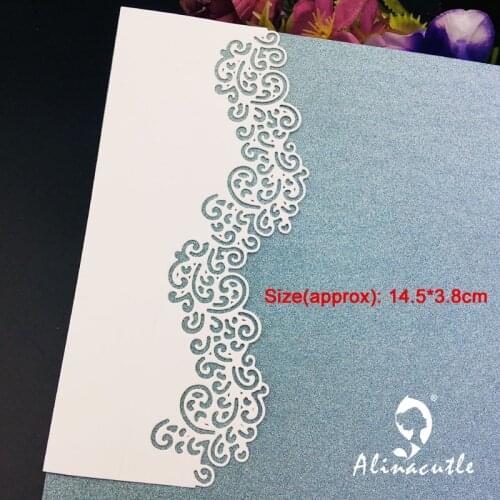 Metal Cutting die Die Cut Lace Border Edge Scrapbooking Paper Craft Handmade Card Album Punch Art Cutter Alinacutle Die