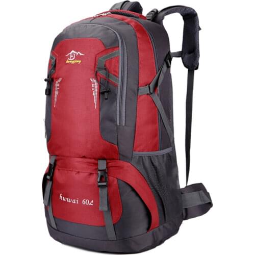 Quality Rucksack Camping Hiking Backpack Sports Bag Outdoor Travel Backpack Trekk Mountain Climb Equipment 60L Men Women