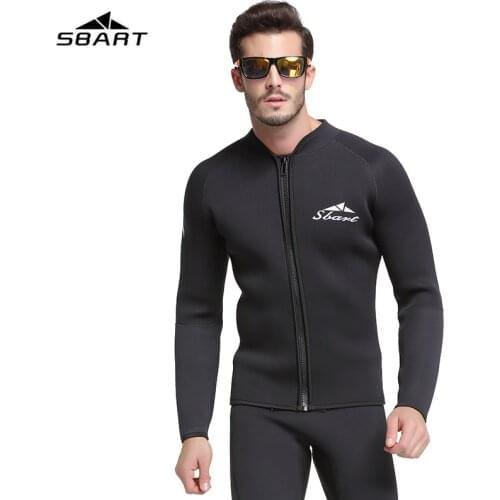 SBART New 1.5mm diving suit male split warm diving suit long sleeve cold sun snorkeling winter swimsuit swimwear