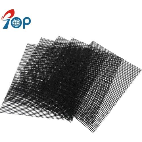 5 PC 40X33CM Reusable Barbecue Grill Mesh Mat Non-stick Kitchen Cooking Smoker BBQ Mat Grill Pad Liner BBQ Accessories