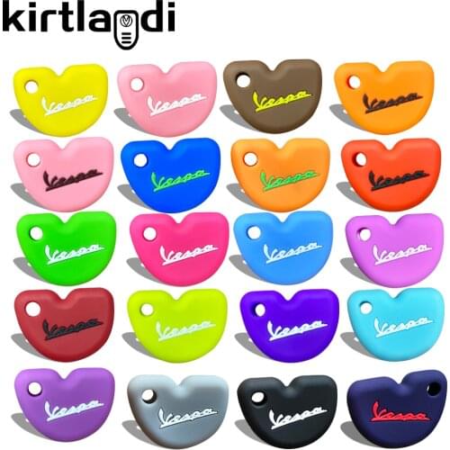 Silicone Rubber Key Case Cover for Vespa Piaggio Xevo Primavera GTS Enrico GTS300 LX150 Fly 125 3vte Gts 200 250 Scooter Key Fob