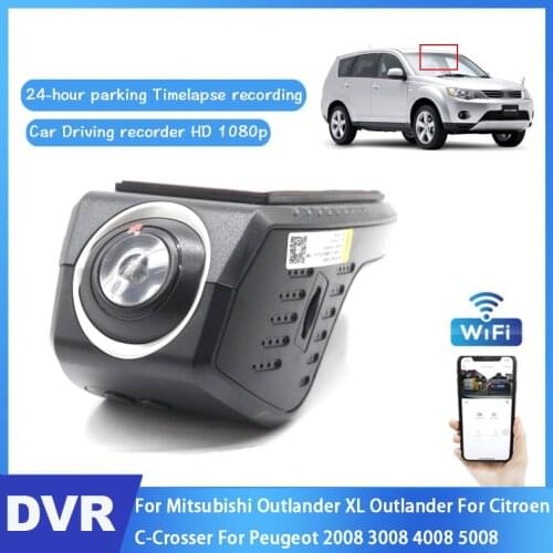HD Hidden Wifi Dash Camera Car DVR For Mitsubishi Outlander XL Outlander For Citroen C-Crosser For Peugeot 2008 3008 4008 5008