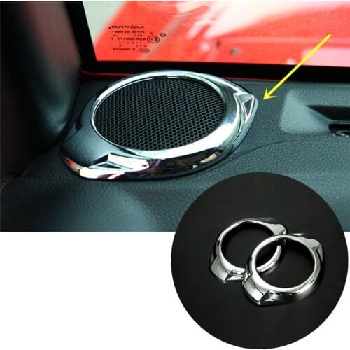 Inner A Column Stereo Speaker Cover Trim For Jeep Wrangler Rubicon JK 2015-2016 Car Accessories Interior Car Decor Car Trim