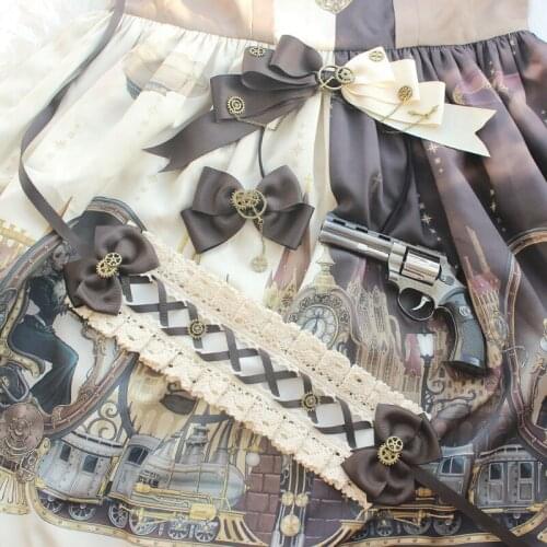 South Luming big steam era Lolita hair accessories accessories small lolita hair band edge clip girdle