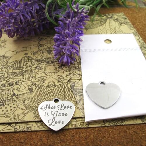 20pcs--"shoe love is true love"stainless steel charms more style for choosing DIY Charms pendants for necklace