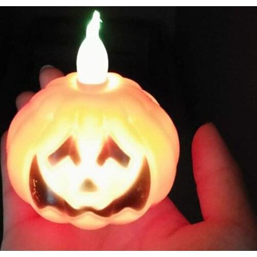 120pcs Halloween LED Pumpkin Candles Night Light Electronic Mini Candle Party Bar Home Decoration ZA6834