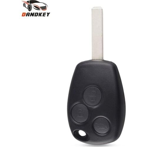 Dandkey 3 Button Uncut Blade Replacement Car Key Cover Case Blank Fob For Renault Dacia Modus Clio 3 Twingo Kangoo Key Shell