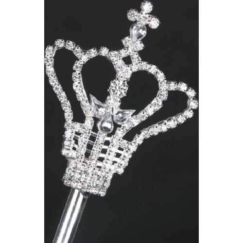 Diamond jewelry beauty pageant props Cross Scepter fairy stick