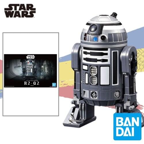 BANDAI original Star Wars 1/12 R2-Q2 action figure Assembly model Assemble Model Kits Anime Action Figures Toys Kids Gifts