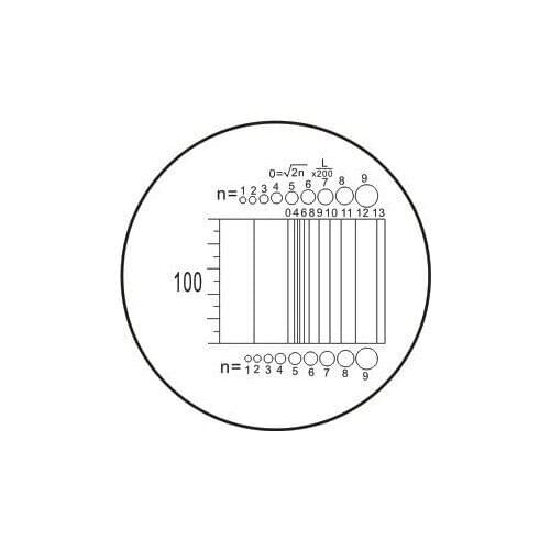 C2 Microscope Eyepiece Micrometer Slides Calibration Reticle Area Measuring Ruler