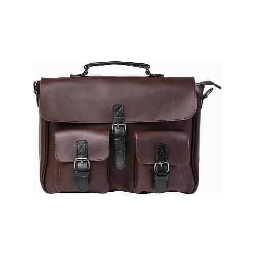 2020 Business Office Briefcase Men Brand PU Leather Handbag Male Multifunction Messenger Bag Large Box Laptop Bag Vintage Tote