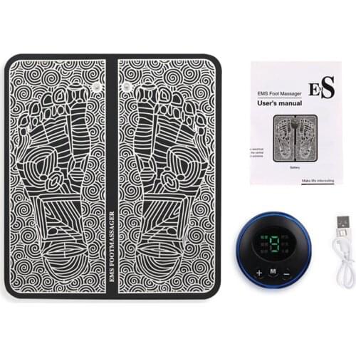 Electric EMS Foot Massager Pad Feet Muscle Stimulator Leg Reshaping Foot Massage Mat Relieve Ache Pain Health Care