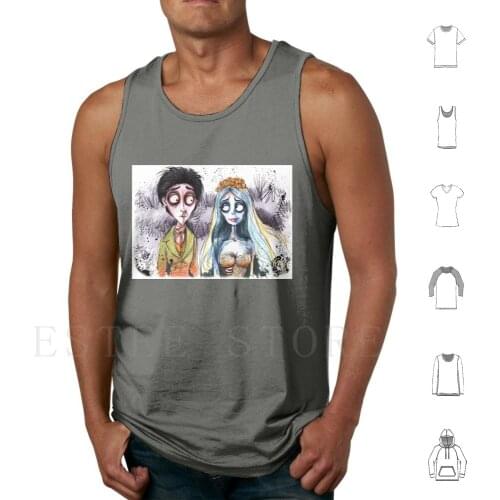 Death Is Beautiful Tank Tops Vest Cotton Corpse Tim Burton Bride