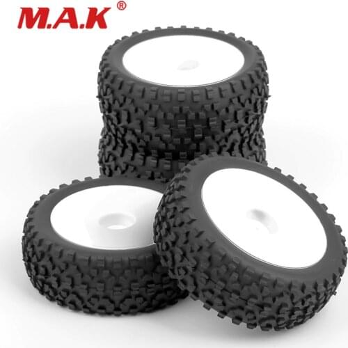 Hot sales 4 pcs 17mm Hex 1/8 RC Foam Tires Wheel Rims 105mm Set for HSP HPI Racing Car