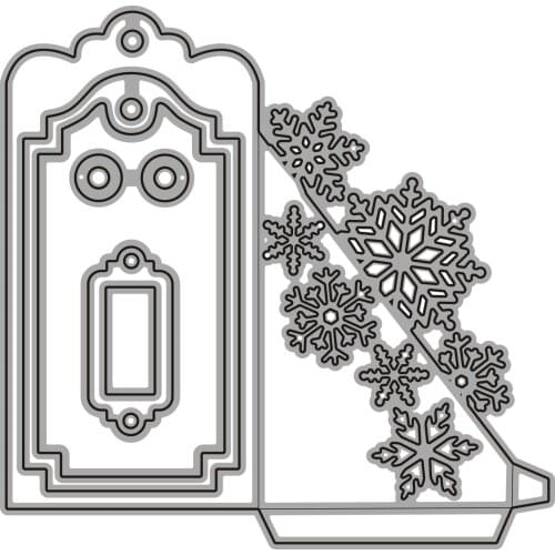 JMCRAFT Snow Flake Creeting Card Metal Cutting Dies for DIY Scrapbook Handmade Paper Craft Metal Steel Template Dies