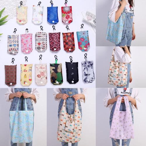 Brand New Foldable Handy Shopping Bag Reusable Tote Pouch Recycle Storage Handbags Home Storage Organization Bag