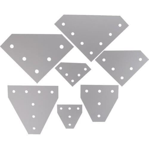 New 6063-T6 Joint Board Plate Corner Angle Bracket Connection Joint Strip for Aluminum Profile 2020 3030 4040with 5/7 holes