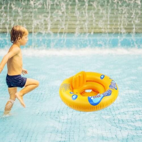 New Summer childrens baby floating ring inflatable round swimming seat cartoon swimming ring outdoor swimming pool toy