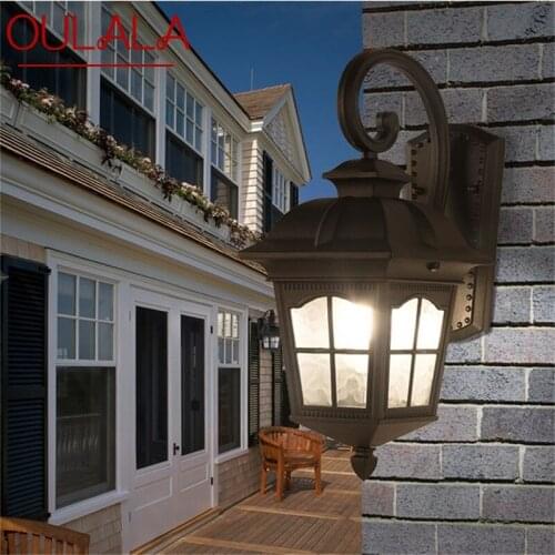 OULALA Outdoor Wall Sconce Modern Waterproof Patio Modern LED Wall Light Fixture For Porch Balcony Courtyard Villa Aisle