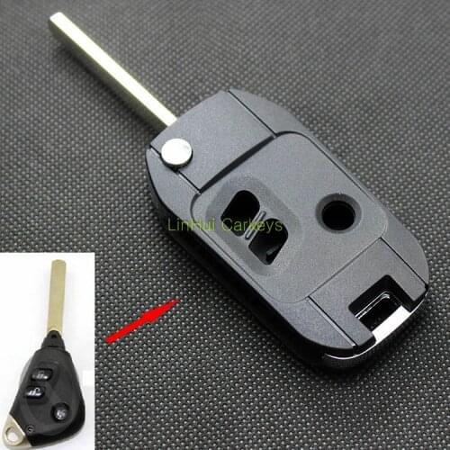 PINECONE Key Case for SUBARU FORESTER OUTBACK LANCER Car Key 3 Buttons Remote Key Modified Blank Key Shell Cover 1 PC