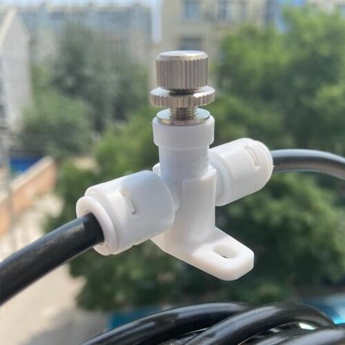 Reverse Osmosis 1/4" Hose RO Water Flow Adjust Valve Regulator Waterflow Control Valve Connector Fitting Water Speed Controller