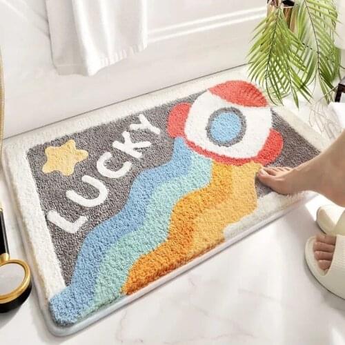 Moden Aniaml Absorbent Doormat Soft Bathroom Rugs Mat TPR Rubber Kitchen Welcome Toilet Floor Carpets for Living Room Home Decor