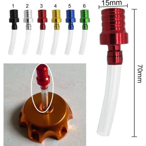 1PC Motorcycle Gas Fuel Cap 2 Way Valves Vent Breather Hoses Tubes For Motocross ATV Quad Dirt Pit Bike Fuel Tank Breather Pipe
