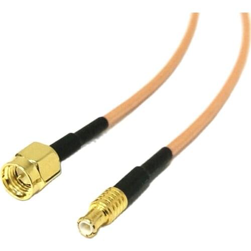 1PC New SMA Male Female Nut Switch MCX Male straight RG316 Coaxial Cable Pigtail 15CM 6" Adapter wholesale price for wireless