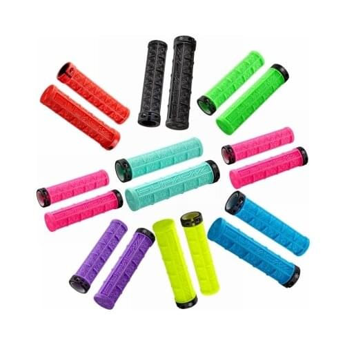 135 Mountain Bike Grips Silicone Set Off-road Lock Shock Absorption Bicycle HandleBar Set MTB Accessories 1pair