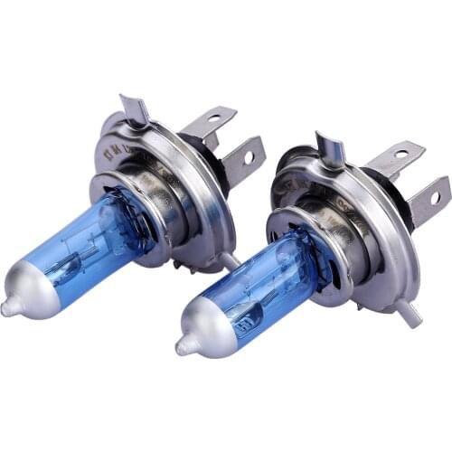2pcs/lot H4 100W Halogen Low Beam Light Auto 12v 6000k Headlight Bulbs Super Parking Car Styling for Ford Car Headlight Bulbs