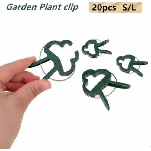 2020 NEW 20pcs Plant Support Clips For Tomato Hanging Trellis Vine Connects Plants Protection Greenhouse Vegetables Garden decor