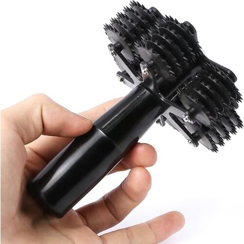 5 Rows Big Prick Roller Spiked Wartenberg Pinwheel Pin-pricking Sensation Wheel Roller BDSM Torture Tool Sex Toys for Couple
