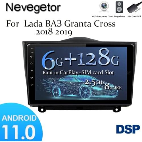 For LADA Granta Cross 2018 - 2019 Car Radio Multimedia Video Player Navigation GPS Android 11 No 2din 2 din dvd
