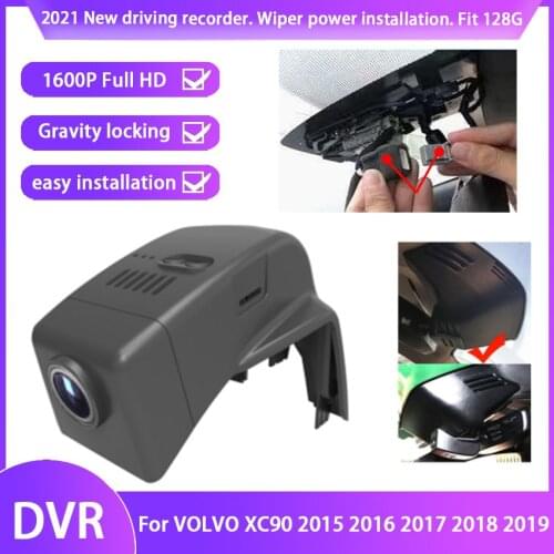 Car DVR Wifi Video Recorder Dash Cam Camera Easy Installation For VOLVO XC90 2015 2016 2017 2018 2019 high quality Full hd 1600P